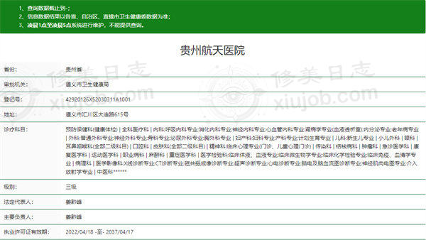贵州航天医院眼科